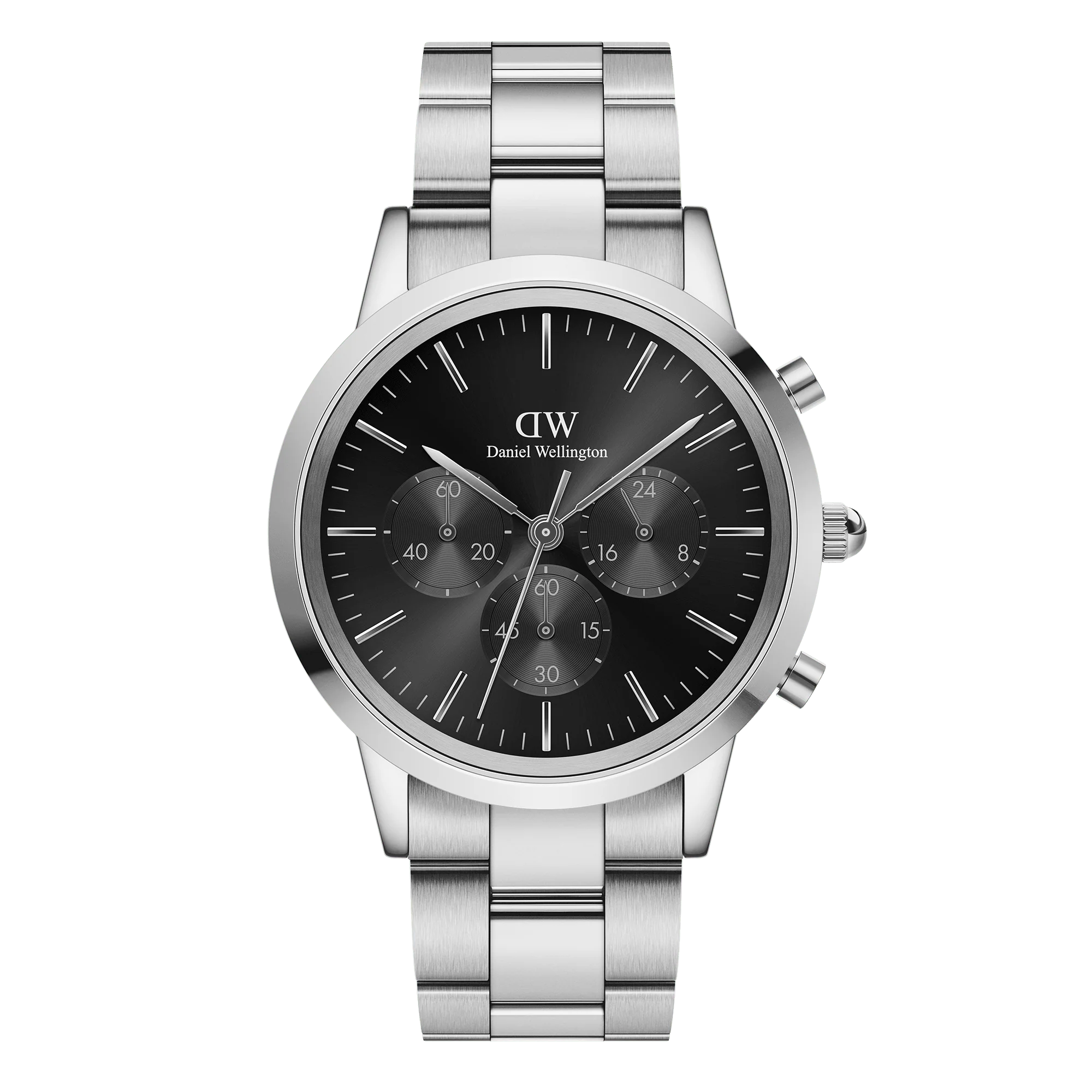 Đồng hồ nam Daniel Wellington Iconic Chronograph Link Onyx S