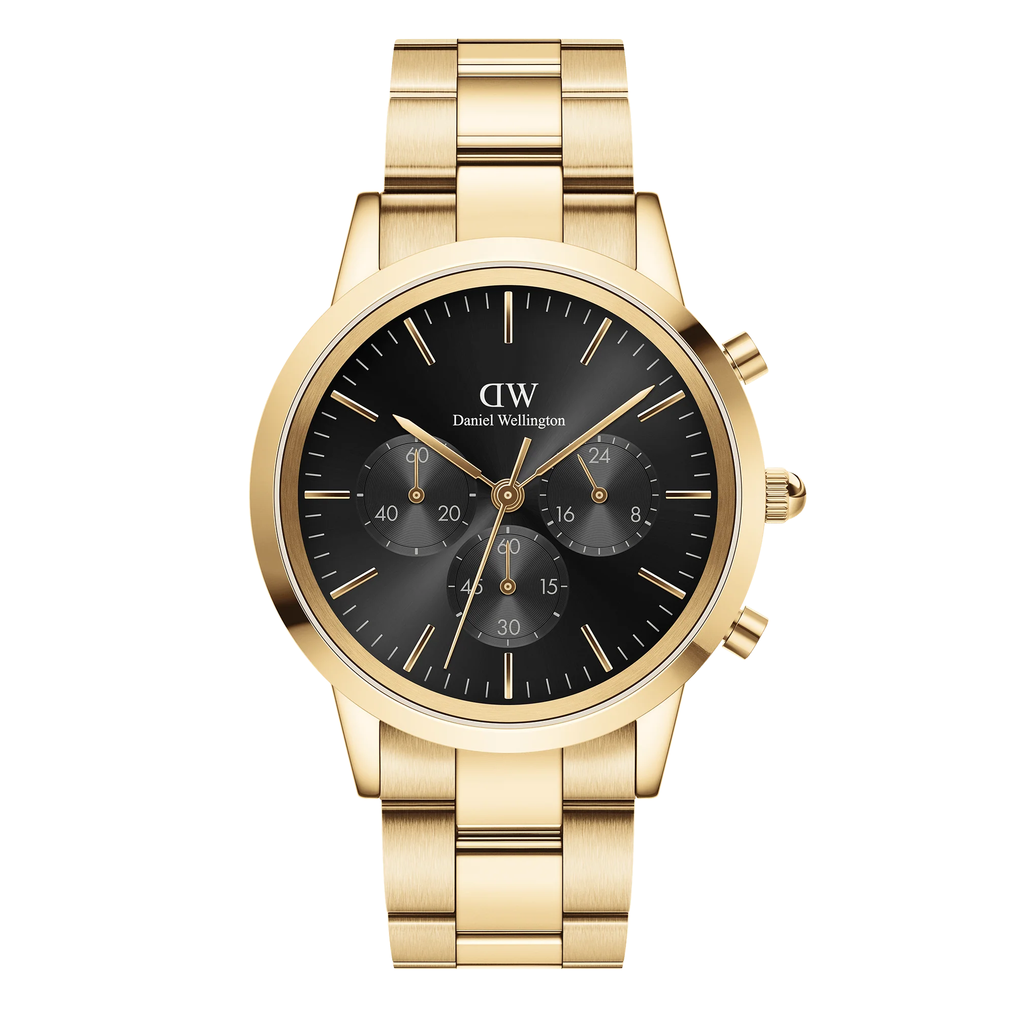 Đồng hồ nam Daniel Wellington Iconic Chronograph Link Onyx G DW00100641